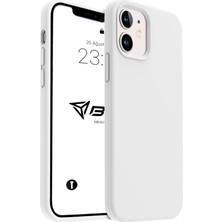 River Kılıf Ince Sıvı Silikon 3 Katmanlı Tam Kaplamalı Yumuşak Jel Kauçuk Kılıf Kapak (Beyaz, 11)