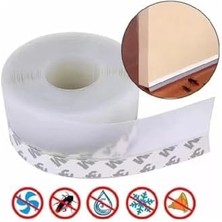 River ‎monte Lua 3 Metre Şeffaf Silikon Izolasyon Bandı | Kendinden Yapışkanlı Fitil | Kapı Altı, Cam, Pencere, Duşakabin Için | Rüzgar, Toz, Soğuk ve Ses Yalıtım Şeridi