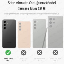 River Galaxy S24 Fe Için Kılıf Kamera Korumalı ile Uyumlu Şarj Özellikli Şeffaf Kılıf (Şeffaf, Galaxy S24 Fe)