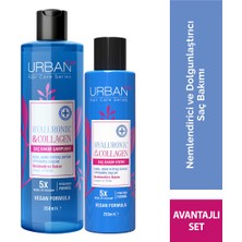 Urban Care Hyaluronic & Collagen 2'li Set Kuru Saçlar İçin Ekstra Saç Bakım Şampuanı ve Krem Parabensiz Vegan