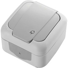 River Topraklı Priz Gri