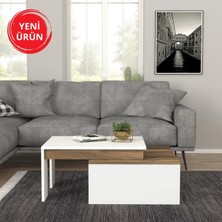 Dekorister Kolerado Orta Sehpa Beyaz-ceviz