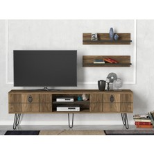 Dekorister Exclusive Rialto Demir Ayaklı Tv Ünitesi Ceviz
