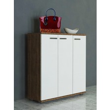 Dekorister Sinem Ayakkabılık Beyaz-ceviz