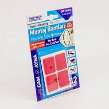 River Hazır Kesilmiş 12'li Montaj Bandı, Şeffaf