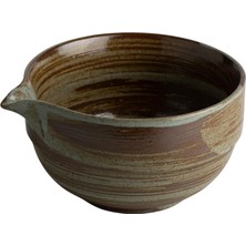 River Matcha Çayı Kasesi Chawan (Desenli)