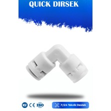 Watermelon Su Arıtma Cihazlarına Uyumlu 6 Mm Quıck Dirsek