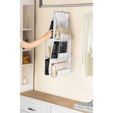 Özbience 6 Cepli Çok Amaçlı Dolap Içi Çanta ve Ayakkabı Düzenleyici