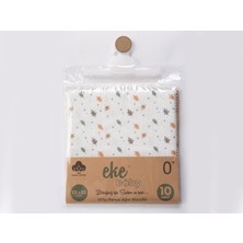 Eke Baby Desenli Lüx Ağız Mendili 22X22 cm – Yumuşak Pamuklu Bebek Ağız Bezi -Yaprak Desenli