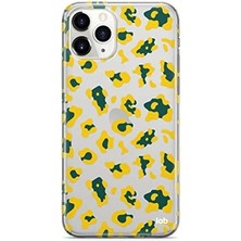 River IPhone 11 Pro "cheetah Yellow" Tasarımlı Şeffaf Kılıf
