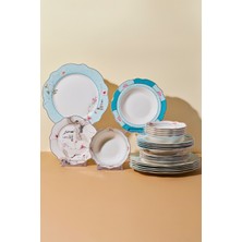 Perotti Japan Garden Bone 24 Parça 6 Kişilik Yemek Takımı