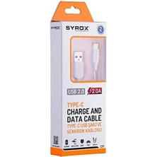River Syrox C71 2,0 Mah Type-C 1,2 mt Type-C Kablo