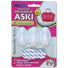 River 53.01.054 3'lü Beyaz Iz Bırakmayan Askı, Beyaz