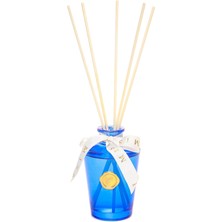 River Missi 130 ml Mavi Konik Cam Şişe Bambu Çubuklu Vanilya Sandaloda Kokusu