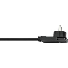 River Kaliteli Plastik Uzatma Kablosu Yassı Fişli (Uzatma Kablosu Düz Iç Mekan Için 5 M Kablo) Siyah