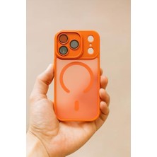 River - 17 Pro ile Uyumlu Iphone Arkası Mat Kamera Korumalı Magsafe Destekli Kılıf