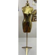 Md Vitrin Dekorasyon Özel Gold Kumaş Gold Ayaklı Terzi Vitrin Mankeni