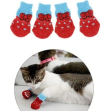 Özbience Rahat ve Şık Köpek ve Kedi Kaydırmaz Örme Çorap, L Beden