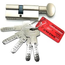 River Kilit 164 Bme Göbeği, Emniyet Kartlı Bilyalı Silindiri, Barel (Nikel Kaplama) (68 mm (Mandallı))