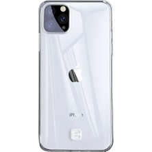River Transparent Key, 11 Pro Max Cep Telefonu Kılıfı, Şeffaf/ Beyaz