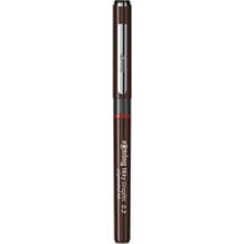 River 1904753 Grafik Fiber Uçlu Kalem, Siyah Mürekkep, Kahverengi Gövde, 0.3 mm