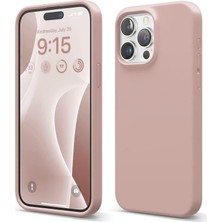 River 14 Pro ile Uyumlu Içi Kadife Dışı Mat Yapıya Sahip Koruma Sağlayan Lansman Silikon Kılıf (Pudra Pembe)