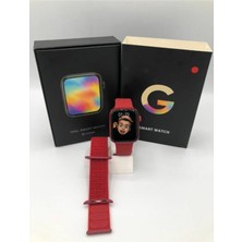 Pazariz G68L 6s Akıllı Saat Konuşma Özellikli Kırmızı Yan Tuşlar Aktif Türkçe Menü M Beden