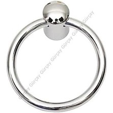 River Çekmece Kapak Kulpu Halka 60 mm Krom (2 Adet)