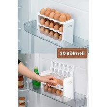 Özbience 3 Katlı 30 Bölmeli Yumurta Saklama Kabı Buzdolabı Içi Organizatörü