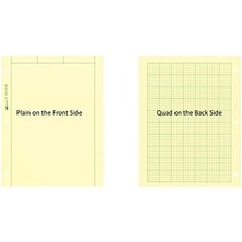 River Bilgi Işlem Defteri, 5 x 5 Quad Cetvel ve Çizgisiz, 8,5 Inç x 11 Inç, 200 Yaprak (42389), Yeşil