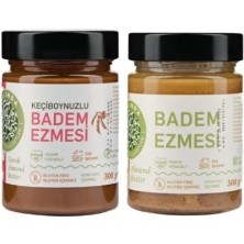 Aslında Keçiboynuzlu & %100 Badem Ezmesi Seti – Şeker Ilavesiz, Katkısız