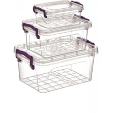 Marsilyan 3'lü Mini Dikdörtgen Saklama KABI-ÇNK2075 (72)