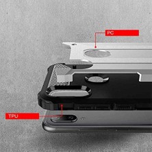 River Mi Play ile Uyumlu Kılıf Crash Zırh Tipi Koruyucu Çift Katmanlı Silikon Kapak,siyah