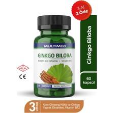 Multimed Ginkgo Biloba + Kırmızı Ginseng + B12 – Hafıza & Odak Artırıcı Premium Formül – 60 Tablet