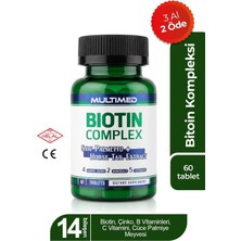 Multimed Biotin Kompleksi – Saç Dökülmesine Karşı Destek + Güçlü Keratin Etkisi – 60 Tablet