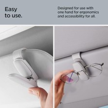 River Premium Güneş Gözlüğü Tutucu Tüm Araçlar ile Uyumlu Silikon Klipsli Gray (2 Adet) SH100 - ACP08825