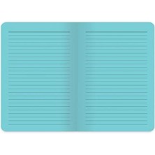 River A5 80 Yaprak Renkli Sayfa Çizgili Defter, Mavi