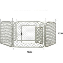 Snmswrld Strong Plastik Köpek Oyun Bahçesi Çiti 6 Panel 90X60CM