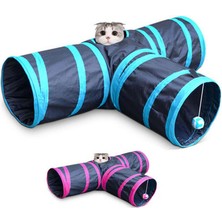 Pets Hnrlishp  Oyun Tüneli Toplu 3 Yönlü 80 x 50 x 25 cm