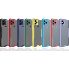 River Mobile Gm 22 Uyumlu Kılıf Kamera Korumalı Mat Silikon Platin- Lacivert