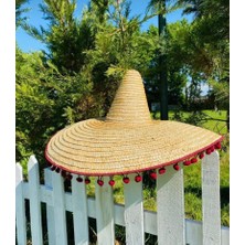 Aktez-El Meksika Şapka Doğal Hasır