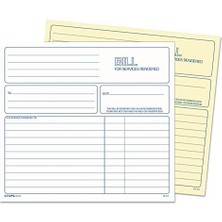 River Tops Ikili Kopya Hizmet Faturası Defteri, 50 Sayfa