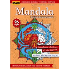 River Maxi Mandala Çizgilerle Boyama Terapisi 7