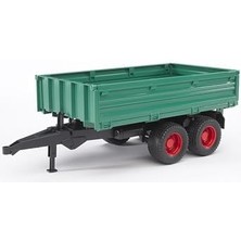 River Bruder - Römork Büyük Yeşil Damperli Ölçekli Model