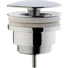 River Origin A45148 Yuvarlak Lavabo Süzgeci,, Sabit, Krom