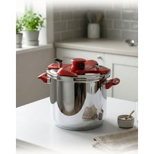 Galaxy 5 Lt Kırmızı Matik Düdüklü Tencere