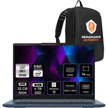 Lenovo Ideapad Slim 5 Intel Core I7 13620H 32GB 4tb SSD 14" Fhd+ W11P Taşınabilir Bilgisayar & Per4 Çanta 83HR000UTRP410