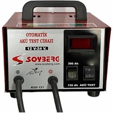 SOYBERG 4V-36V AKÜ TEST CİHAZI (2 KADEMELİ) (150 A/300 A) (OTOMATİK)
