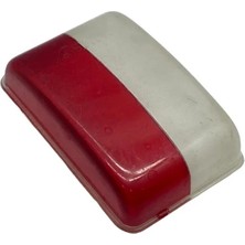 Tır Dorse Yan Sallama Lamba Camı (Geniş Tip) (Kırmızı-Beyaz) (79*52 Mm)