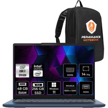 Lenovo Ideapad Slim 5 Intel Core I7 13620H 48GB 256GB SSD 14" Fhd+ W11P Taşınabilir Bilgisayar & Per4 Çanta 83HR000UTRP416